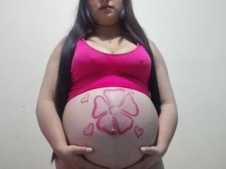 pregnant_bigbelly_latinhot