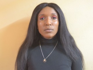 SlimBlackPanther webcam girl as a performer. Gallery photo 1.